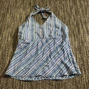 vintage old navy stripes halter top
